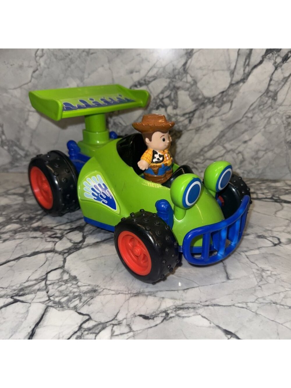 Mattel Little People Toy Story RC Car Woody Disney Pixar 2012 Fisher Price Works